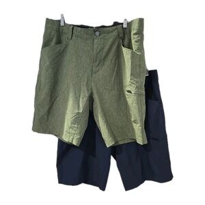 Men Sz 36 Shorts Lot Of 2 Zero Exposure Travel Series Outdoor Hiking Zip Pocket